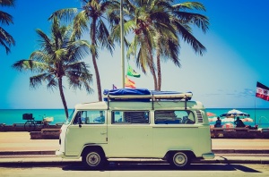 Beach Day In Vintage VW Bus